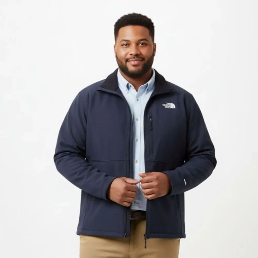 North Face Men's Gray Zip Long Sleeve Windwall Jacket XXL